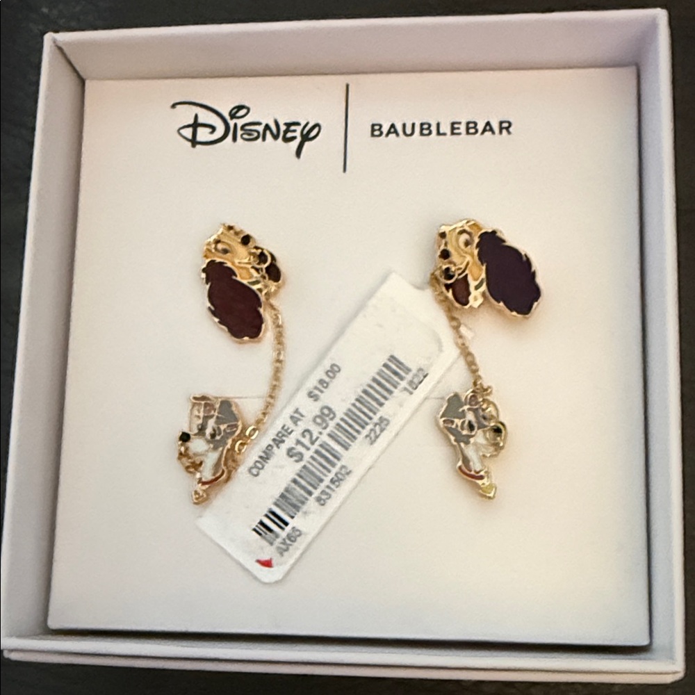 Disney baublebar Lady and the Tramp earrings